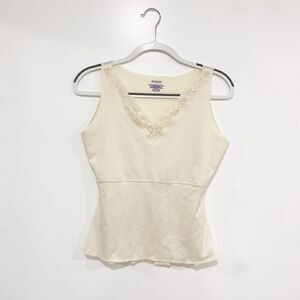 Spanx hide and seek lace trimmed tank top